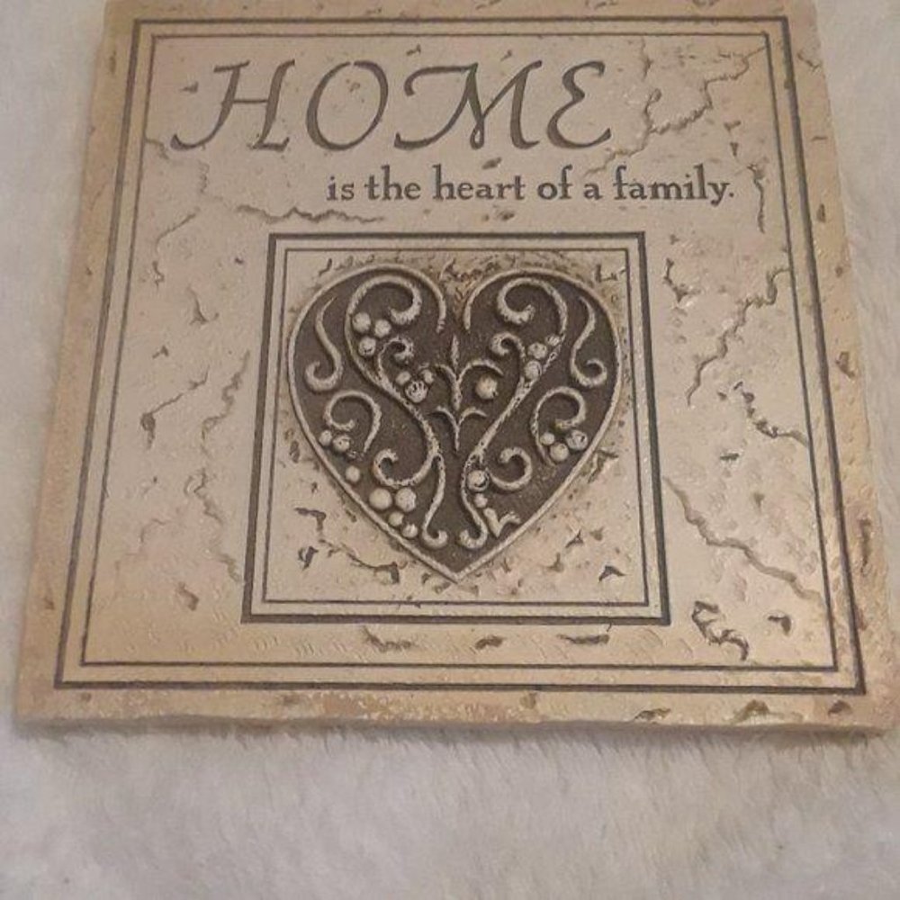Home is the heart of a family sign